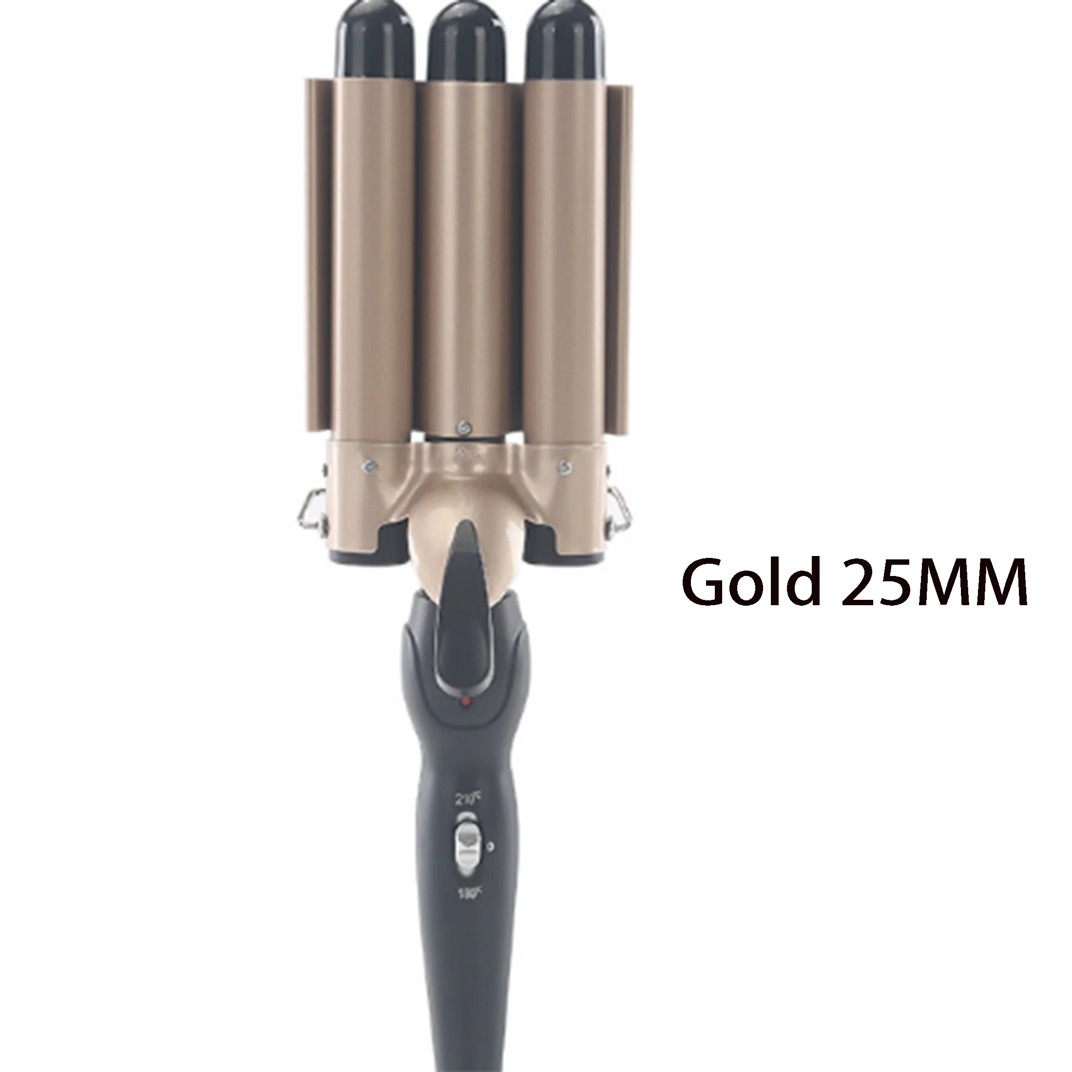 مكواة تجعيد مبتكرة بتصميم ثلاثي الأنابيب، رأس لفة البيض/رأس المعكرونة الفورية/لفة كبيرة في جميع أنحاء تصميم بيرم عملي للغاية. #2