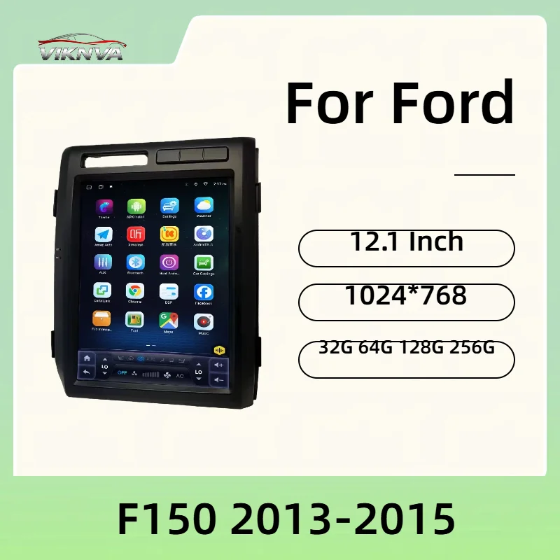 

12.1 inch Car Radio For Ford Raptor F-150 F150 2009-2012 Android 14 4G Head Unit Wireless Bluetooth CarPlay Touch Screen Stereo