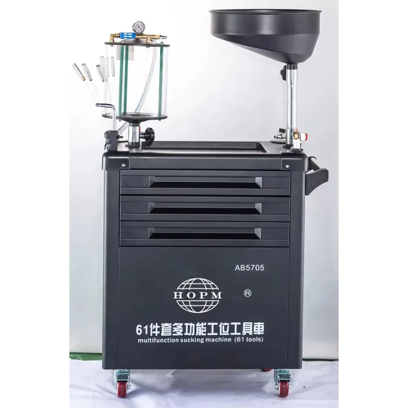 10LBLACK Capacity Pneumatic Oil Extractor Green Waste Oil Changer Drainer With 61pcs Multifunctional Sucking Tools