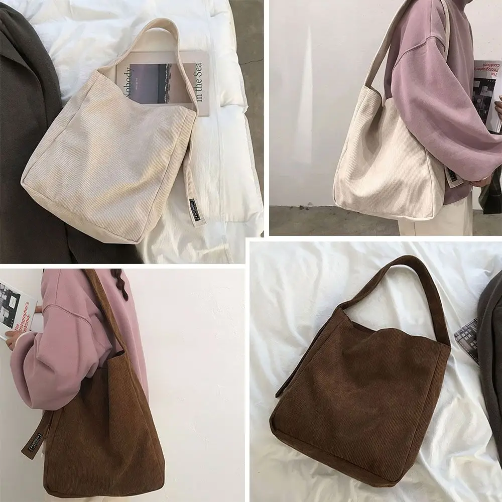

Fashion Women Soft Tote Bags Handbags Shoulder Bag Corduroy