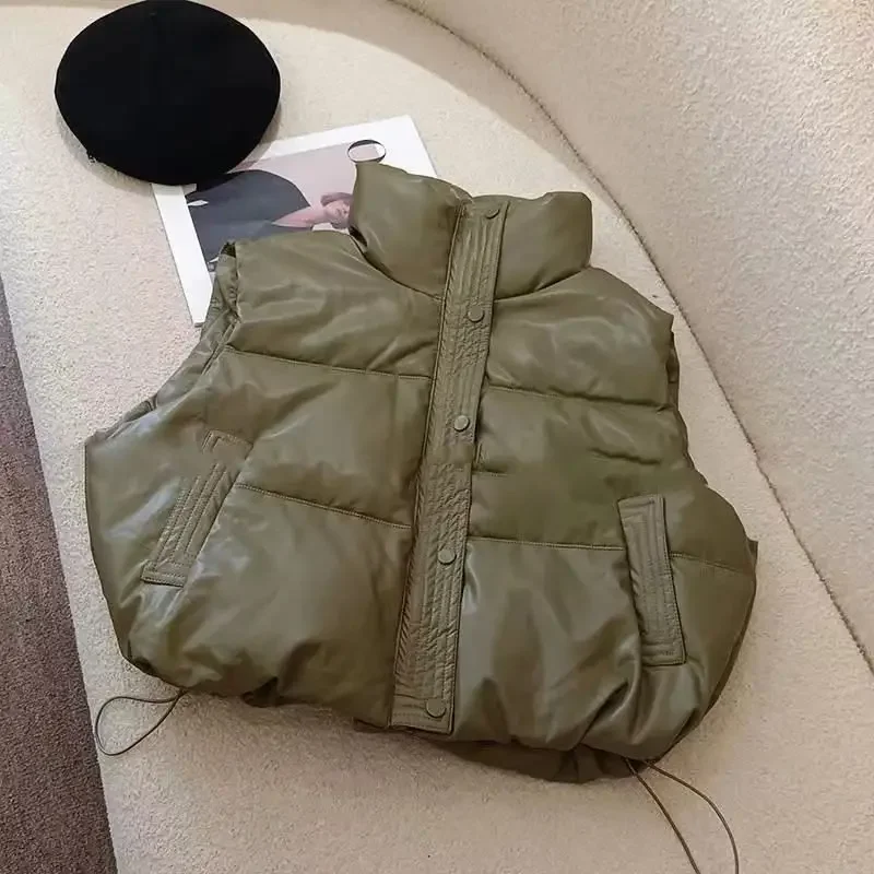 Fat Mm Large Size Down Padded Jacket Female Wearing Foreign Style Autumn Winter New Sleeveless Vest Small Man Women's Clothing