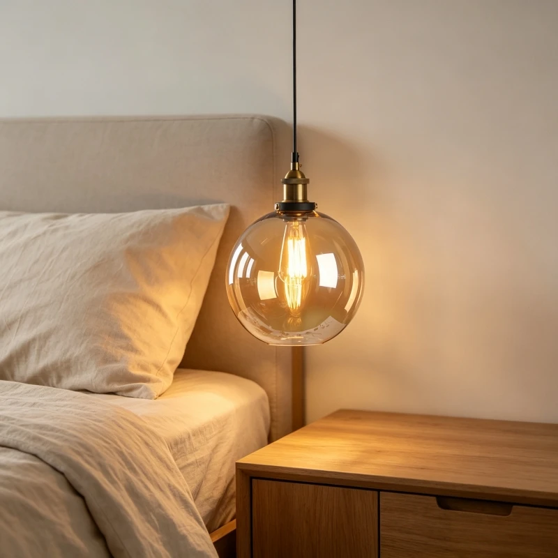 Nordic Creative Glass Chandelier Modern Simple LED Pendant Light Restaurant Bedhead Kitchen Island Decor Luxury Hanging Lamp