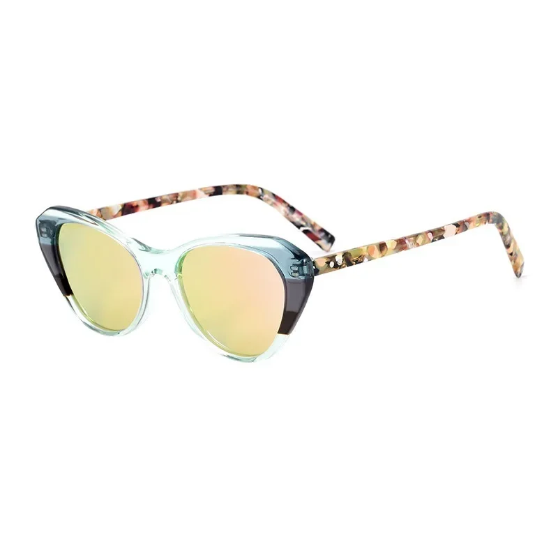 

Handmade cat eye sunglasses women's trendy cool retro 2023 new high-end small face thin sunglasses