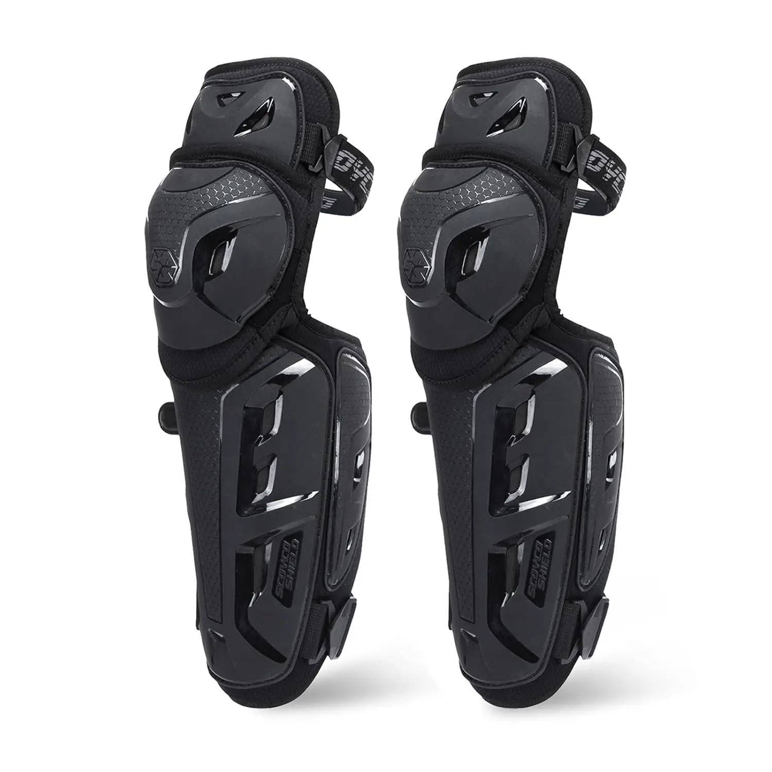 

Motorcycle Knee Pads with 45°-180° Flexibility and Adjustable Bands for Men