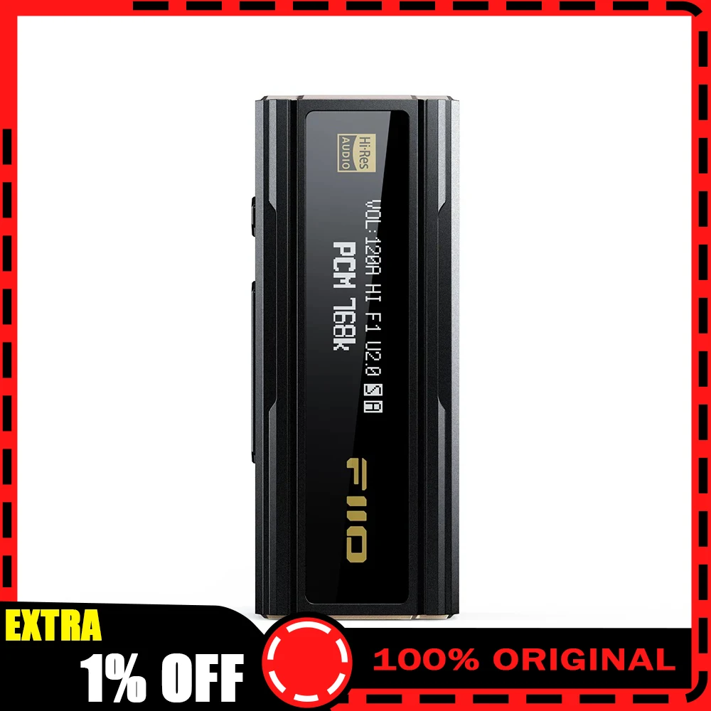 FiiO KA5 Portable decoding amp oled display screen Double CS43198 decoding Double 8261 amp HIFI lossless balanced DSD