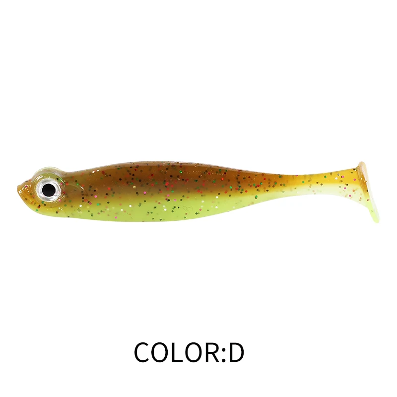 Supercontinent Shad T-Schwanz Angelköder 5 cm/7 cm Angeln Weiche Köder Silikon Künstliche Schwimmen Kunststoff Köder Wobbler