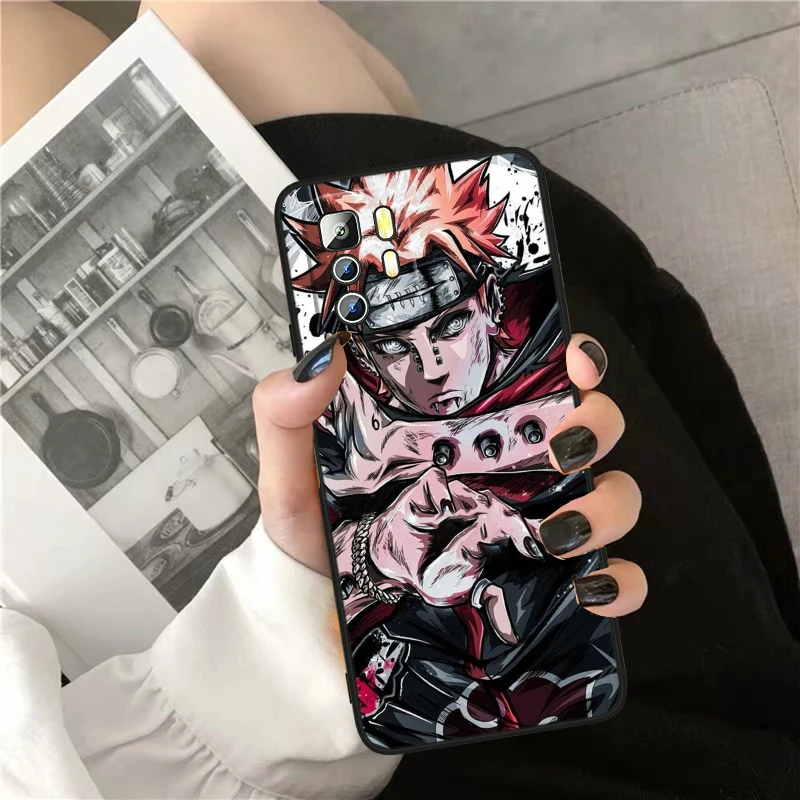 N-NARUTO Anime Phone Case For Xiaomi Redmi Note 9 10 11 12 13 T S E Pro Max Plus 4G 5G Black Cover Funda Soft Silicone Capa