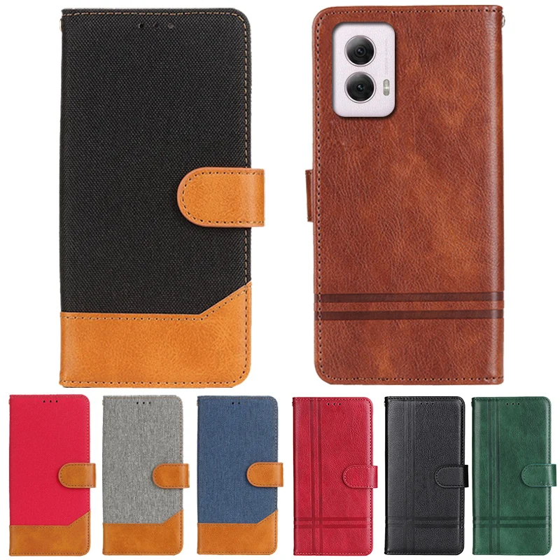 Flip Wallet Case For Motorola Moto G Power 5G 2024 MotoG Power 5G Leather Protect Moto GPower 5G Cover