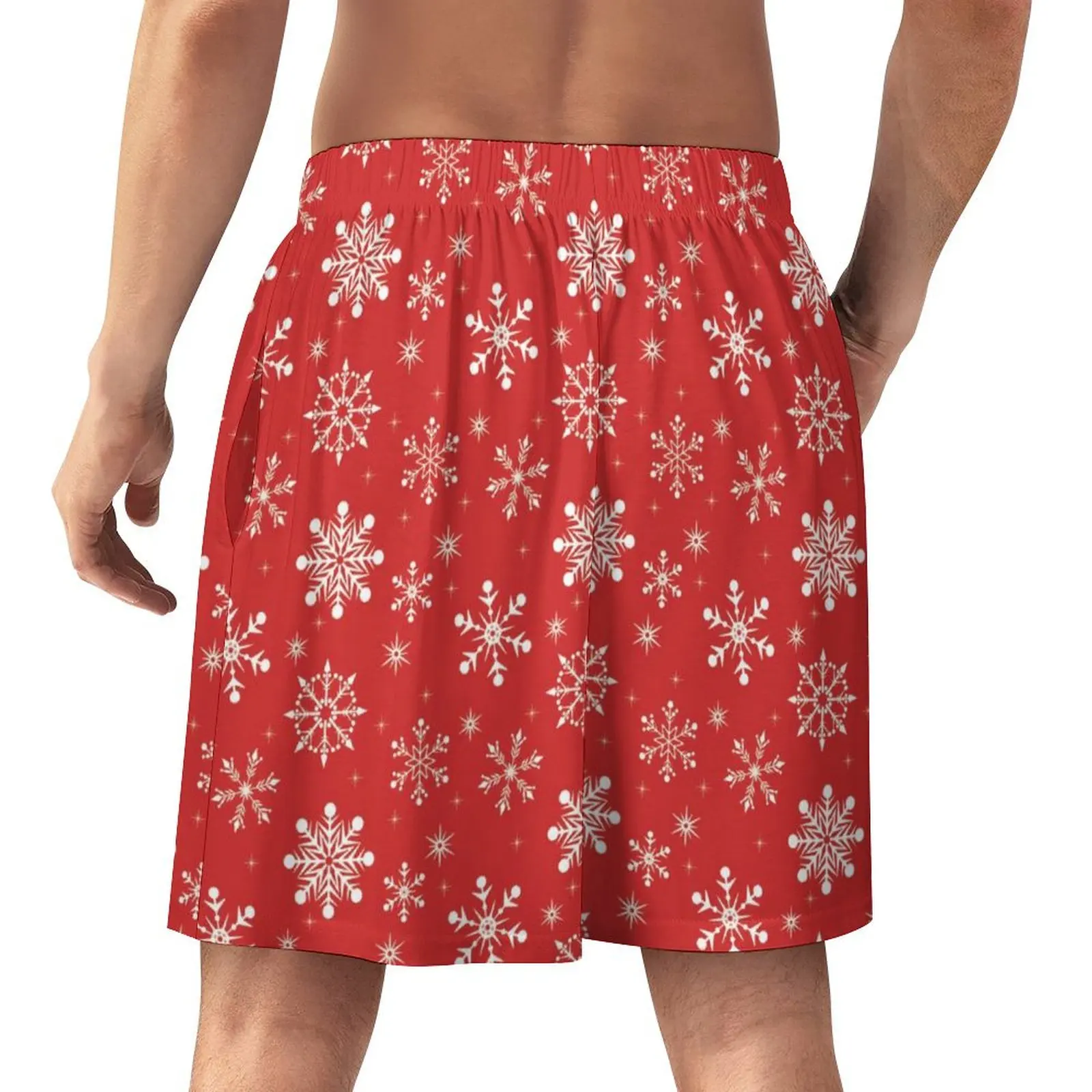 Snowflake Ice-Cold Summer Pajama Trousers Shorts Half Pants Gift For Men Sleep Home Wear Breathable Comfort Casual Sport