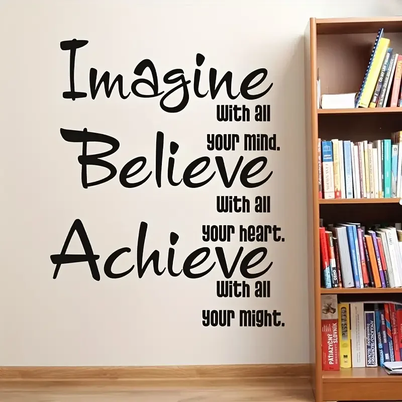 1pc Inspirational Quote Wall Sticker - 