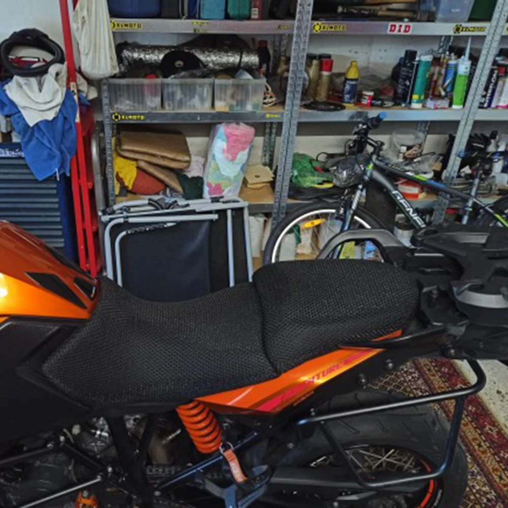 Funda de malla con aislamiento térmico para asiento, Protector de cojín para KTM 1290 Super Adventure 1190 ADV 1290adventure, accesorios