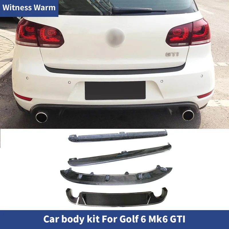 

Carbon Fiber Frp Car Front Bumper Lip Rear Diffuser Splitter Side Skirts Aprons for Volkswagen Golf 6 Mk6 Gti 2010-2013 Body Kit