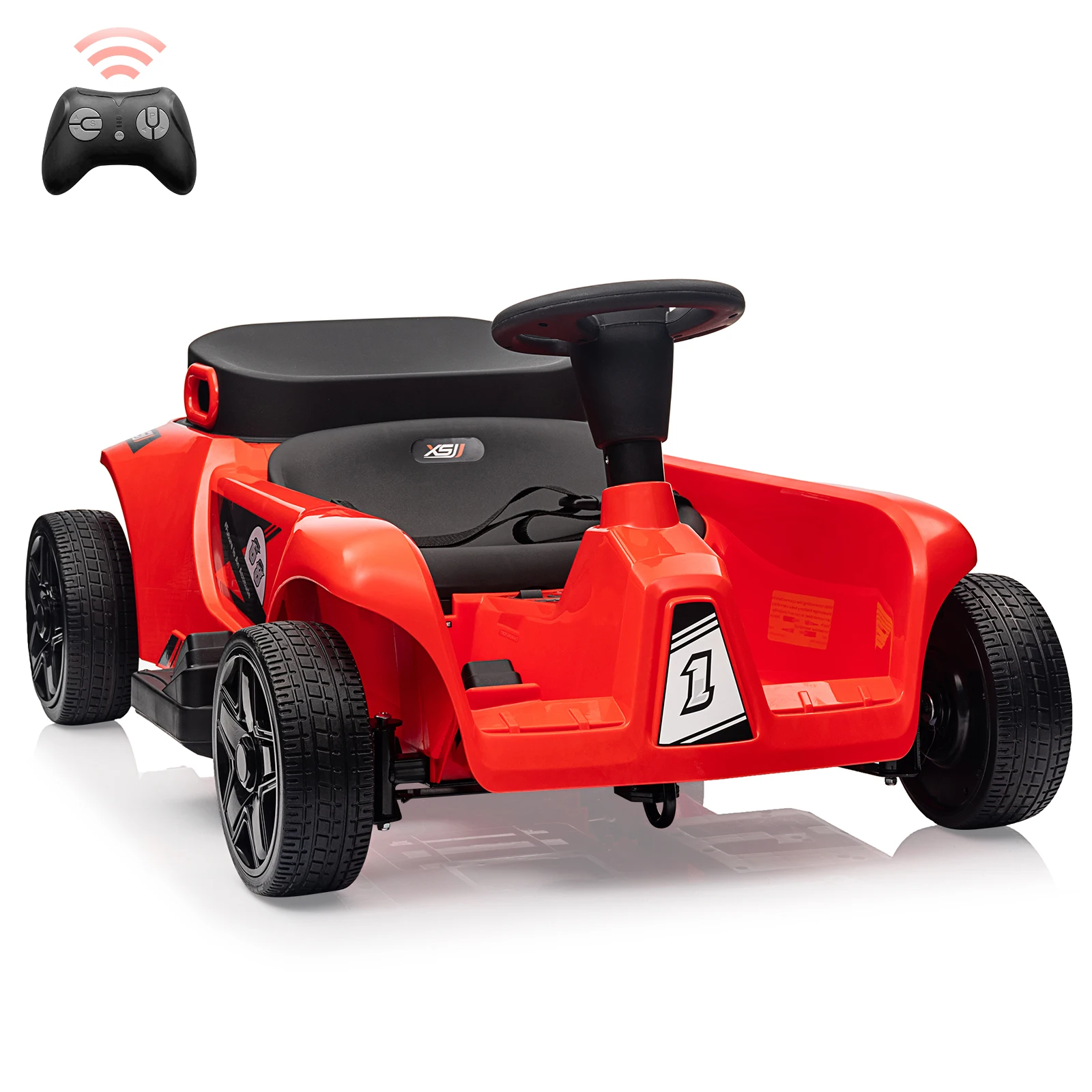 24V Kids Ride On Car Toy with Remote Control 2 Seaters 4-Wheelers Electric Ride On Toy with Storage Box, Music, 2 * 120W Motors