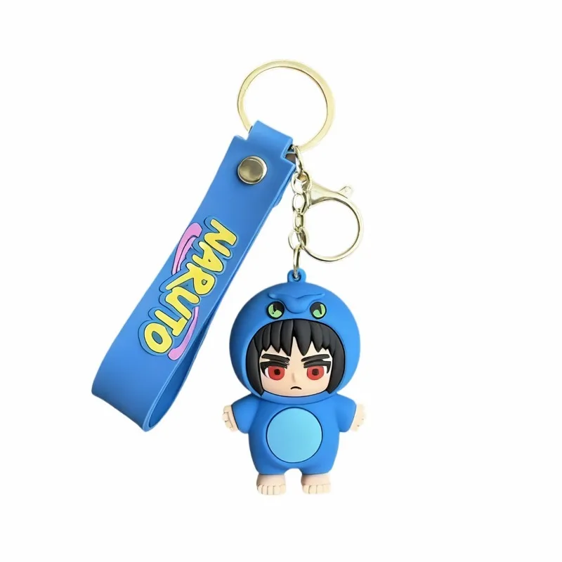 New Cartoon Naruto Q-version Keychain Anime Character Kakashi Naruto Doll Backpack Hanging Decoration Car Key Pendant Toy Gift - view 5