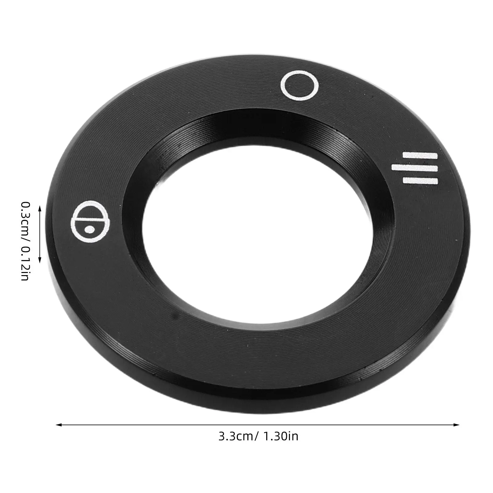 Aluminum Alloy Ignition Keyhole Ring Compatible with Vespa Gts300 - Stylish Rustproof Motorcycle Ignition Lock Cover Push Start