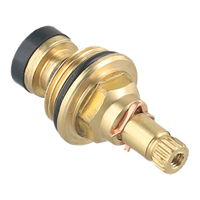 Brass Slow Opening Spool Faucet Kitchen Sink Mixer Tap Hot And Cold Water Spool G1/2 Bsp 20 Tooth Home Improvement Plumbing