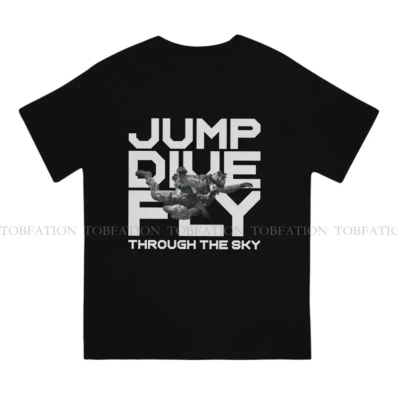 Y2K sky diving skydiving extreme sports tshirt for men jump soft casual tee T shirt high quality new design loose