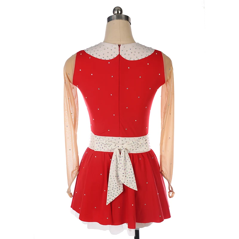 مخصص الشكل التزلج اللباس فتاة الأزرق دنة قاعة اللباس جودة المنافسة اللباس