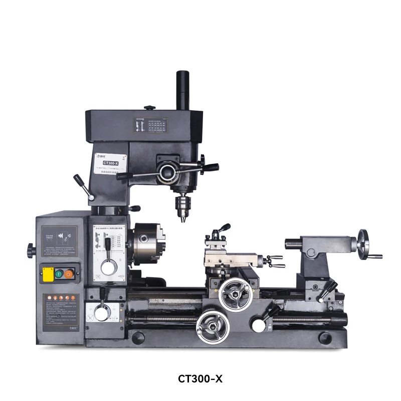 New CT300-X Multifunctional Lathe Turning, Drilling and Milling Three in One Machine Tool Turning and Milling Composite Small