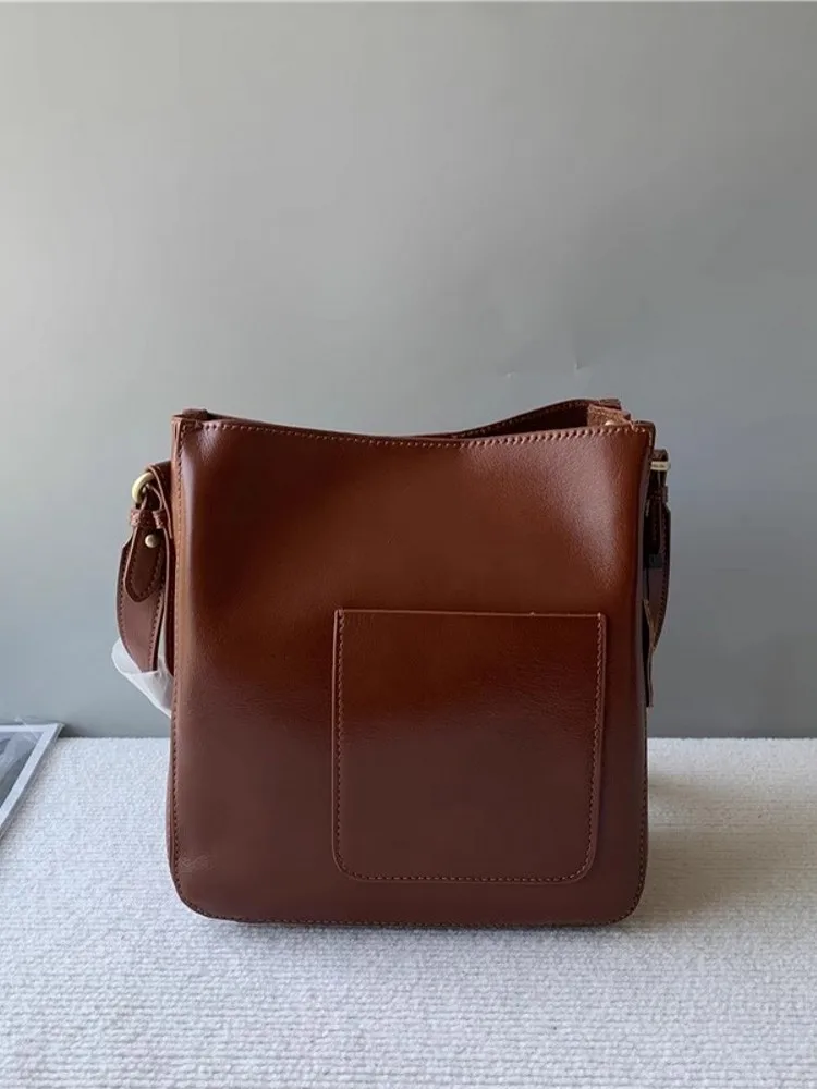 Bolsa de couro genuíno para mulheres, bolsa de ombro casual, senhoras do escritório, alça de trabalho, bolsas crossbody, bolsa de cores, bolsa de compras