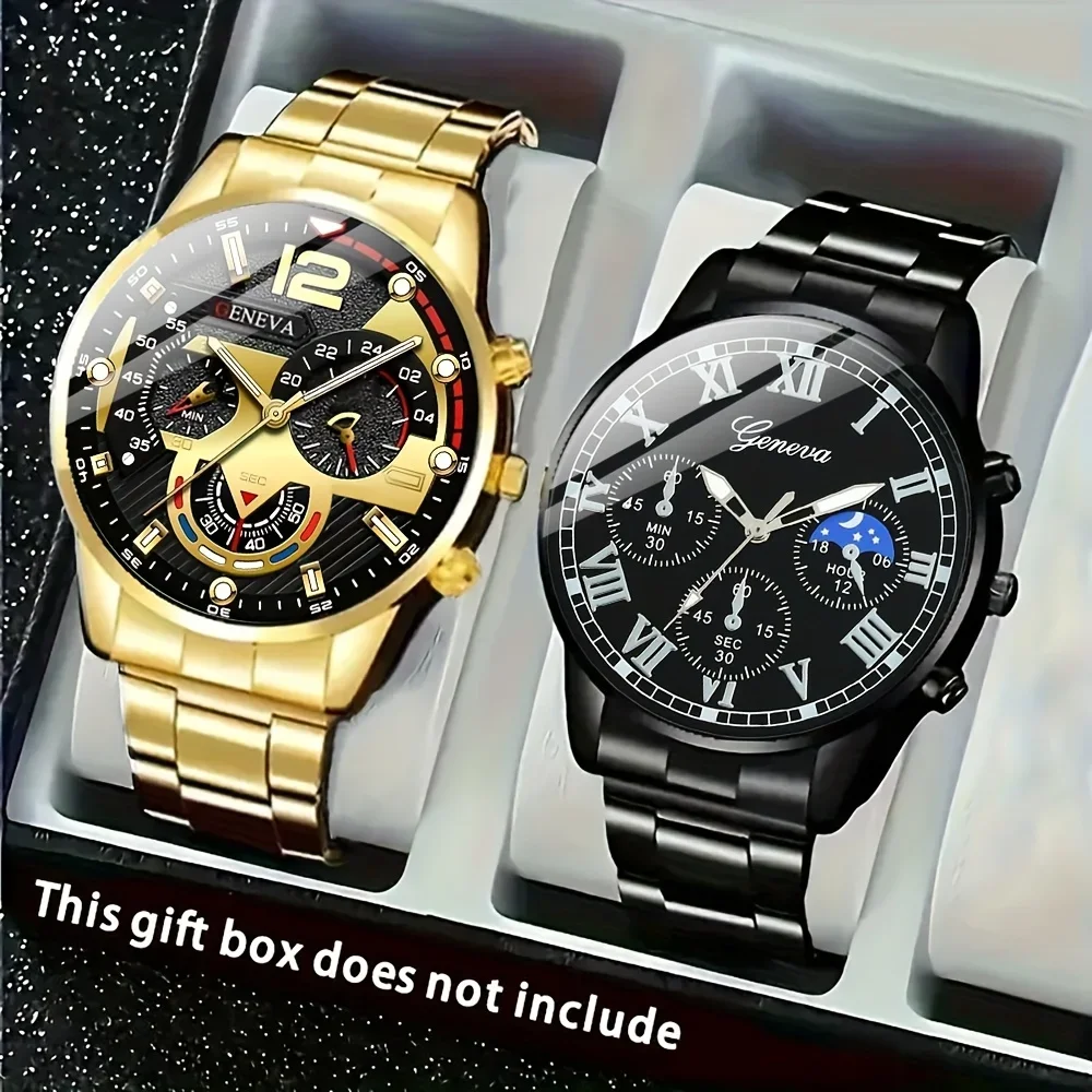 

Модные деловые спортивные кварцевые часы в сочетании с ремешком из нержавеющей стали, кварцевым механизмом, подходящим для ношения в различных случаях