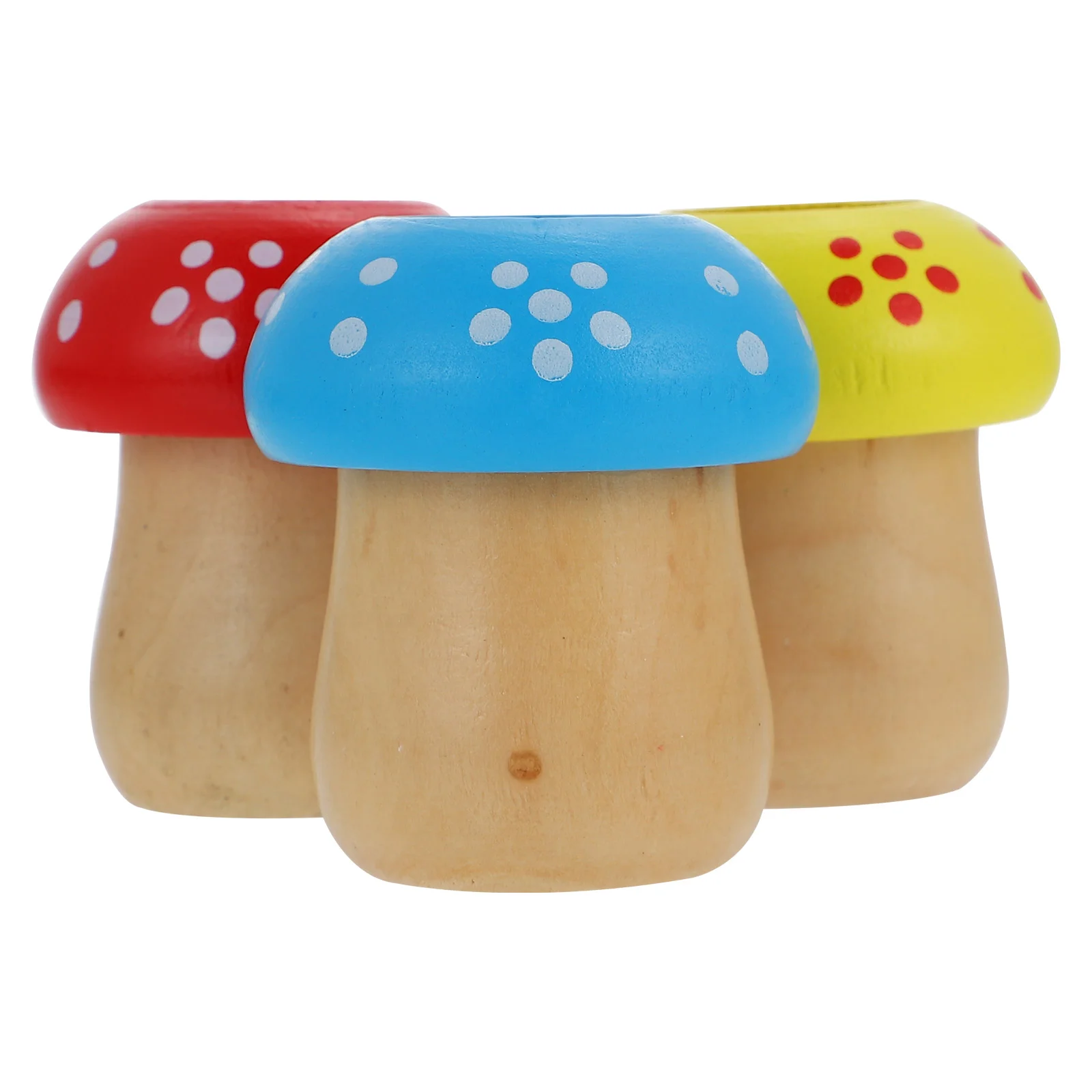 

3 Pcs Mushroom Kaleidoscope Shape Kaleidoscopes Educational Plaything for Kids Children Toy Wooden Ever-changing