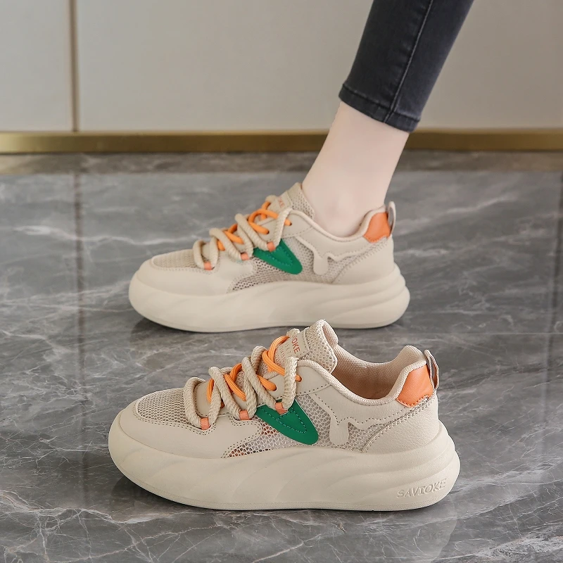 

Breathable Mesh Platform Sneakers For Women Lightweight Comfortable Walking Shoes Non Slip Sole Fashion Athletic Footwear
