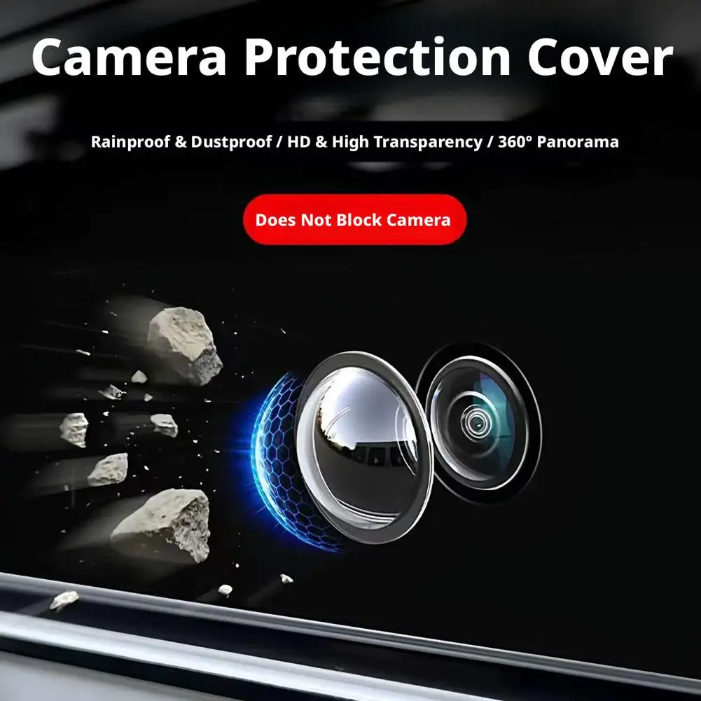 Cubierta Protectora para Cámara de Coche, Protección Avanzada Contra Rayones para Lentes de Cámara de Coche, 360 ° Protección Integral Impermeable y a Prueba de Polvo 2026