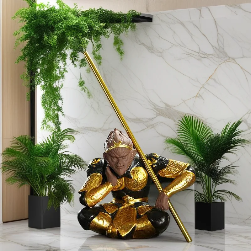 Ceramic Sun Wukong Statue Chinese Mythology Journey to the West character  Home, Room, Office, Car Decoration gift