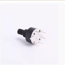 2PCS 1P5T 1P6T 1P8T 2P3T 2P4T 6mm Diameter Knurled Shaft Rotary Switch DC 60V 0.3A 15MM Shaft Length SR16