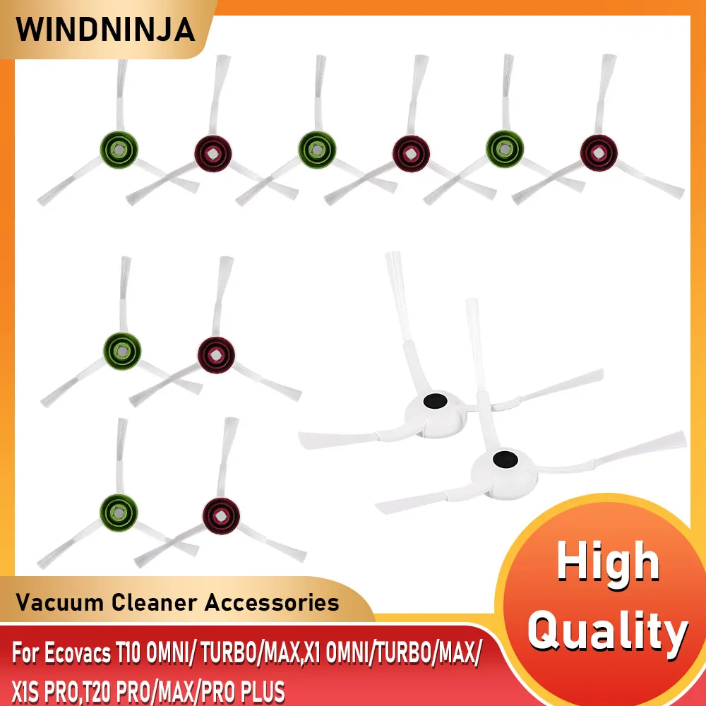 قطع غيار الفرش الجانبية للمكنسة الكهربائية لـ Ecovacs Deebot T10 OMNI/TURBO/MAX,X1 OMNI/TURBO/MAX/X1S PRO,T20/PRO/MAX/PRO PLUS