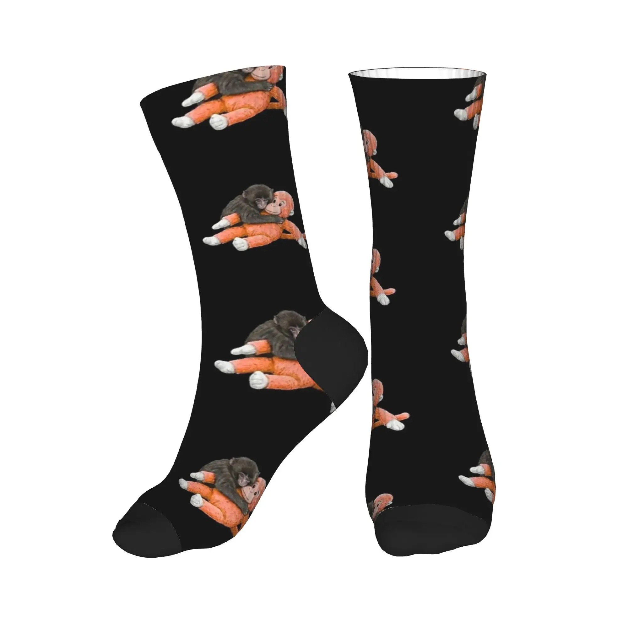 Couple Socks Punch Monkey Cute Animal  Stockings Non Slip Warm Soft Socks Winter Harajuku Printed Climbing Socks