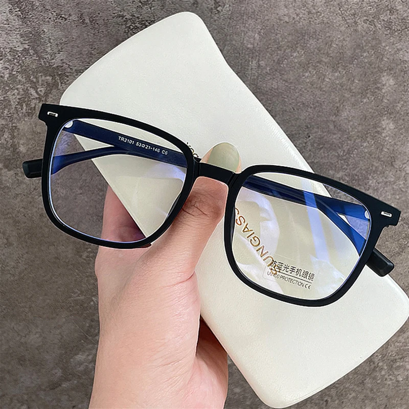 Transparent Computer Glasses Frame Women Men Anti Blue Light Square Round Eyewear Blocking Glasses Optical Spectacle Eyeglass