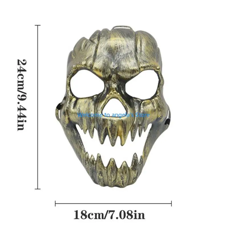 X4YC Angstaanjagende Kirin-gezichtsbedekking Praktische plastic horror-prop voor cosplayliefhebbers en Halloween-vieringen