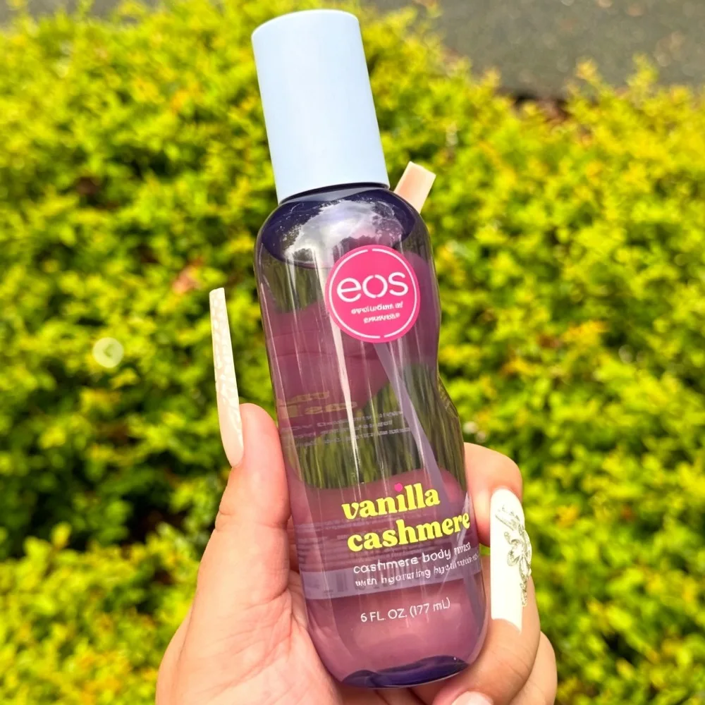 Brand eos 177ml Vanilla Cashmere Body Mist Fresh Natural Daily Fine Spray Hyaluronic Acid Moisturizing Body Hair Fragrance Spray