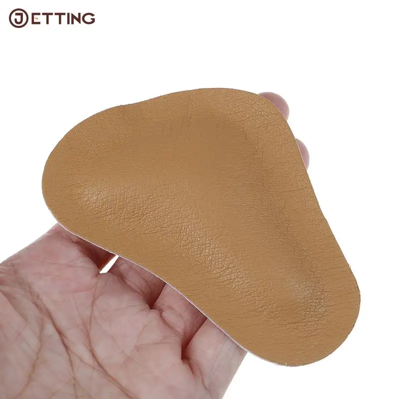 1pair Leather Orthopedic Arch Supports Forefoot Insoles For Ladies Shoes High Heel Massage Cushion Half Yard Pads Shoe Liners