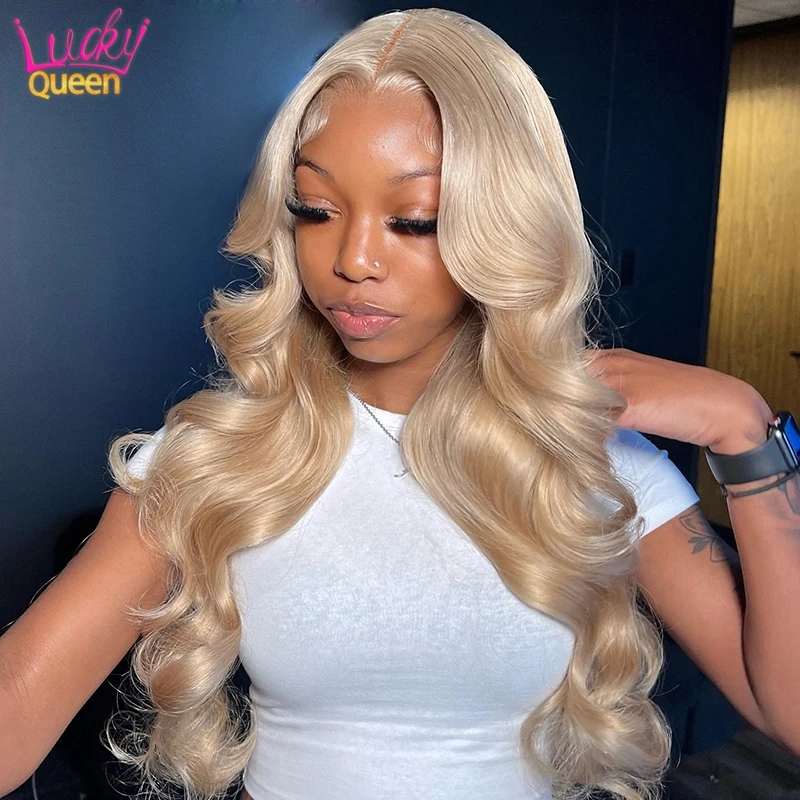 Ash Blonde Human Hair HD Lace Front Wig Bleached Knots Transparent Lace 5X5 Closure Wig Pre Plucked Human Hair Wig for Women