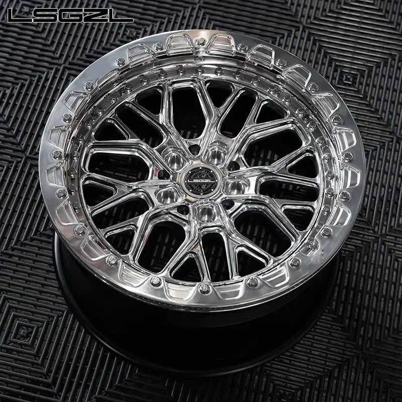 i LSGZL Beadlock 18-26 Inch Forged Aluminum for ATV/UTV ] Corvette Car Rim 5x114.3 5X120 6X139.7 PCD 40mm 25mm