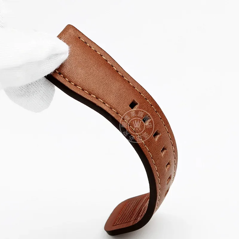 Cowhide Wristband for Sevenfriday Watch T1 T2 T3 Series Watch Strap 26mm Men's Wristband Bracelet Accessories brown green strap