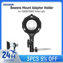 NEEWER 보웬스 마운트 어댑터 거치대 미니 마운트-보웬스 마운트 어댑터 링, HS60B/HS60C 핸드헬드 비디오 라이트용