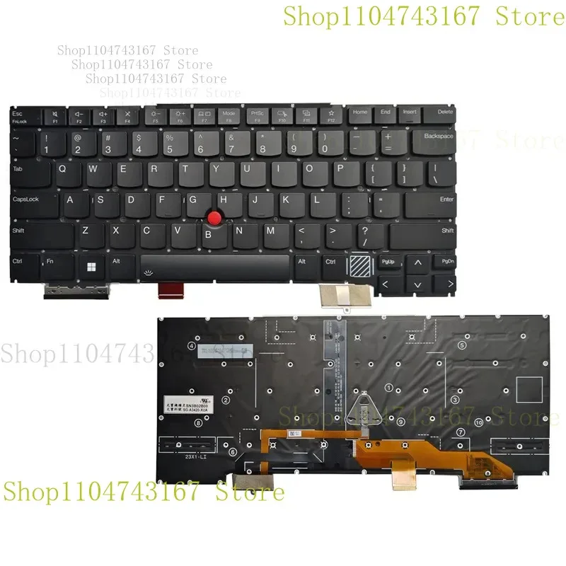 

Новинка для ноутбука Thinkpad X1 gen12 x1 Carbon 12th 2024, клавиатура с подсветкой в США