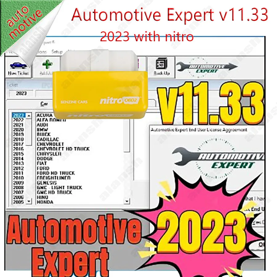 Automotive Expert V11.33 for Multiple PC + Unexpire patch with Crack + Nitro Adapter
