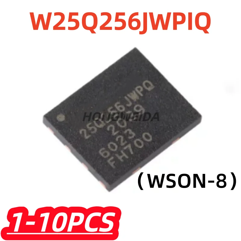 1-10Pcs/lot 100% New W25Q256JWPIQ 25Q256JWPQ W25Q256JWPQ 25Q256JWPIQ 25Q256 W25Q256JW WSON-8 256Mbit Serial Flash Memory Chip IC