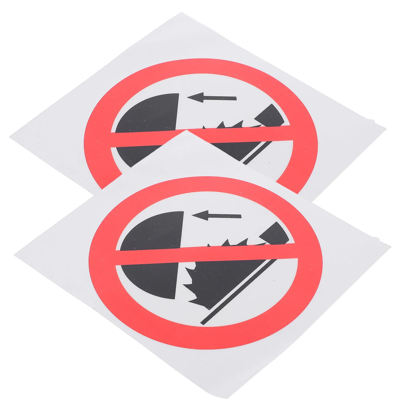 

2Pcs Do Not Touch Sign Warning Label Sticker Self Adhesive Caution Decals for Factories Hospitals Schools Safety Traffic Sign