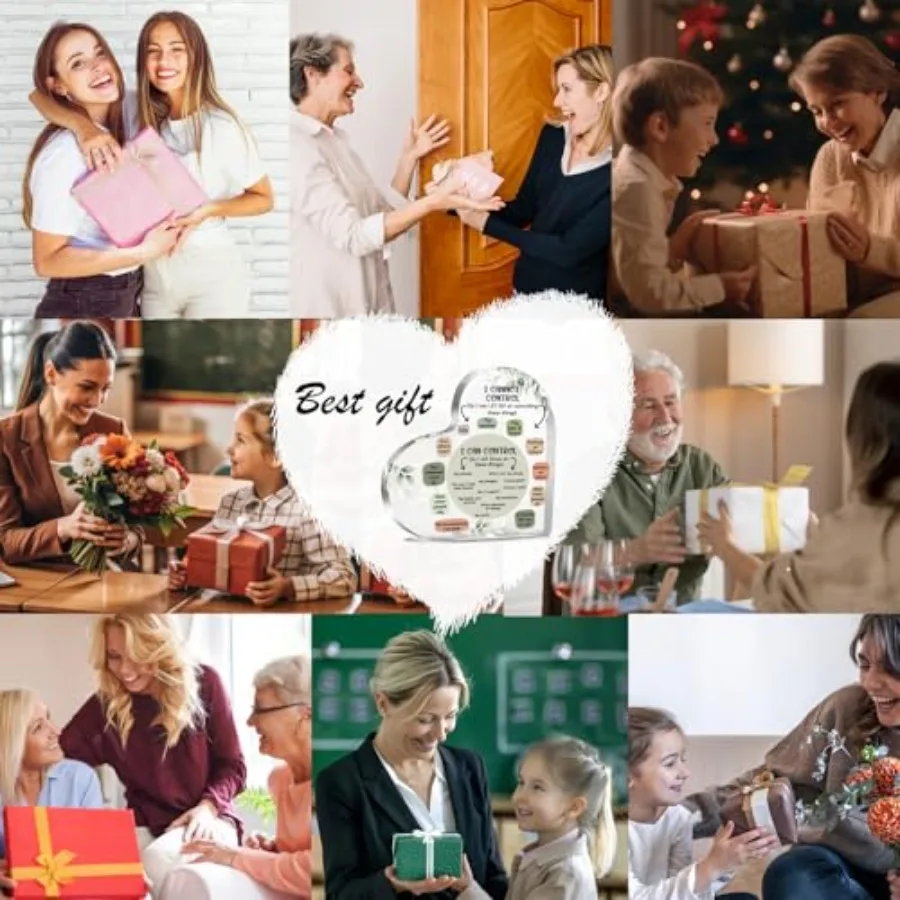 أشياء الصحة العقلية يمكنني التحكم في هدايا الديكور لديكور اليقظة الذهنية لمكتب العلاج هدايا القلب من الأكريليك علم النفس Art De