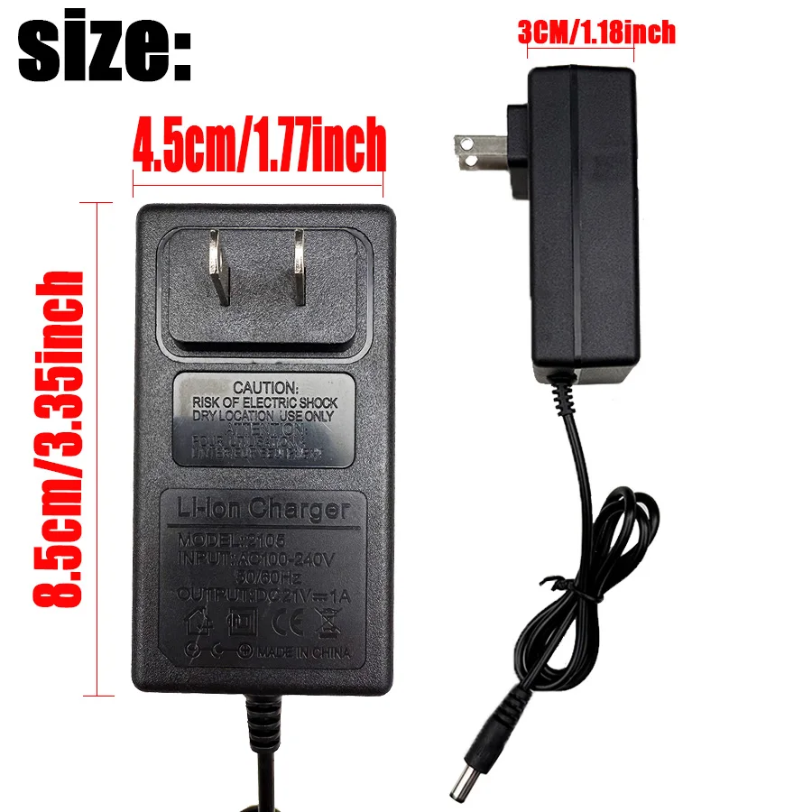 21V 1A fascia gun charger lithium battery charger polymer electric drill battery charger