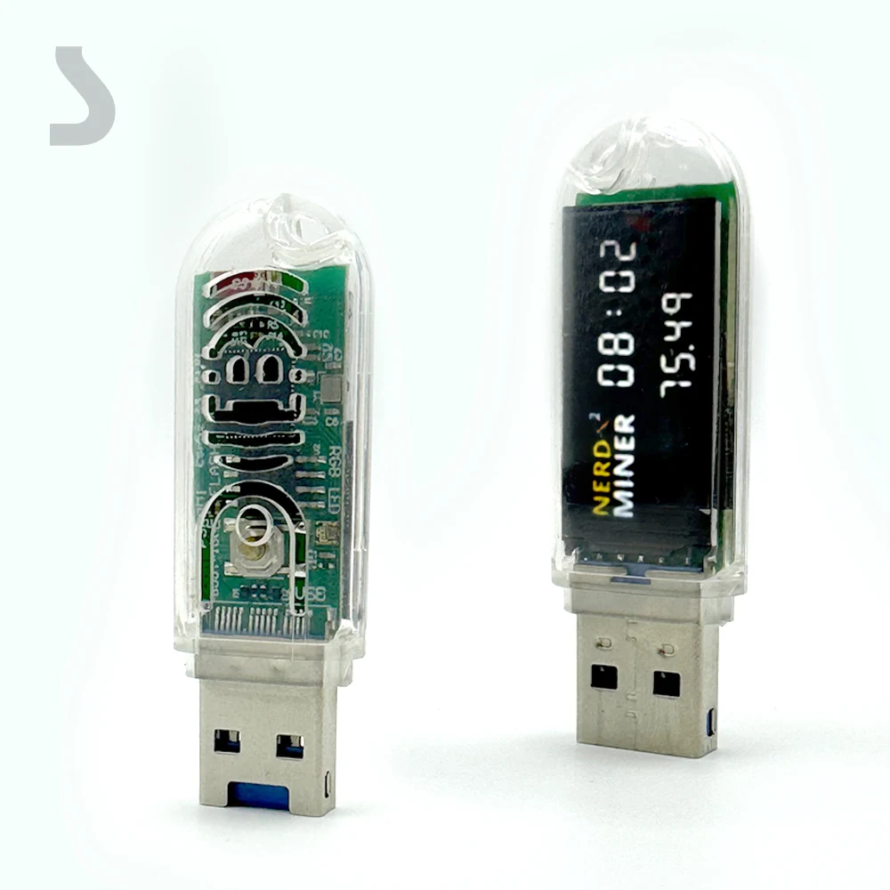 Imagem -06 - Lucky-mini Usb Bitcoin Miner Mineiro Asic Silencioso Casa Mini Lv03 74kh s 74kh