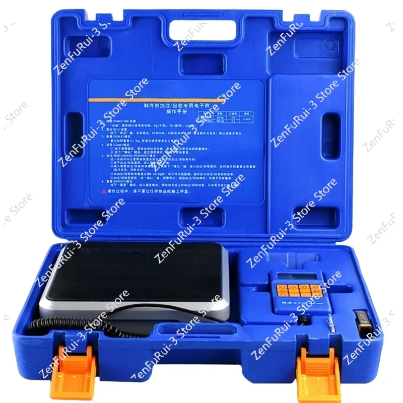 Electronic Scale VES-50A/B Precision Of The Cold Media Called Quantitative Fluorine Balance Scale Refrigeration Tool 110-240V