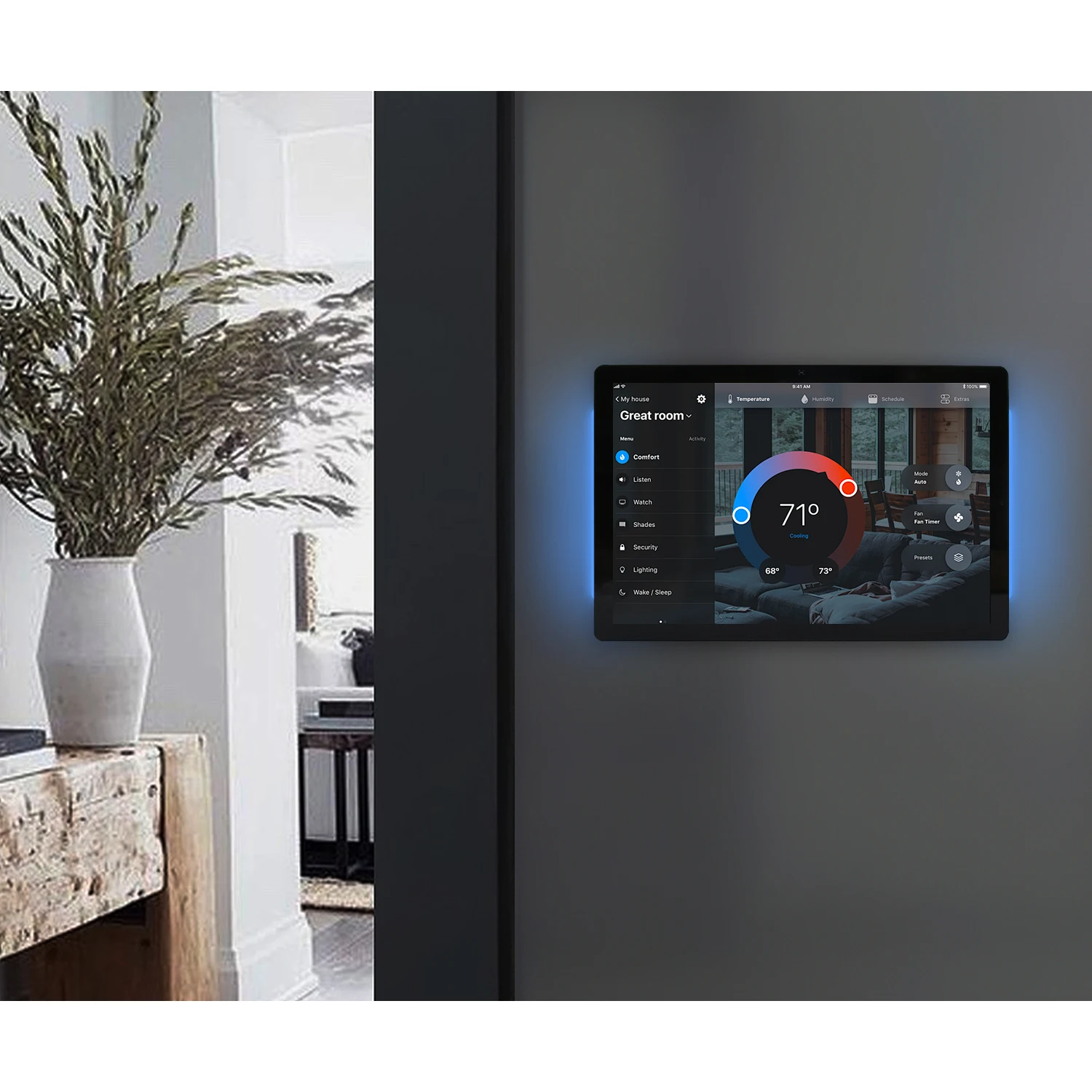 Android Smart Home Control Panel Wall Mount Tablet 10.1 Inch RK3566 4GB+64GB POE ZigBee NFC for Hotel Home Automation