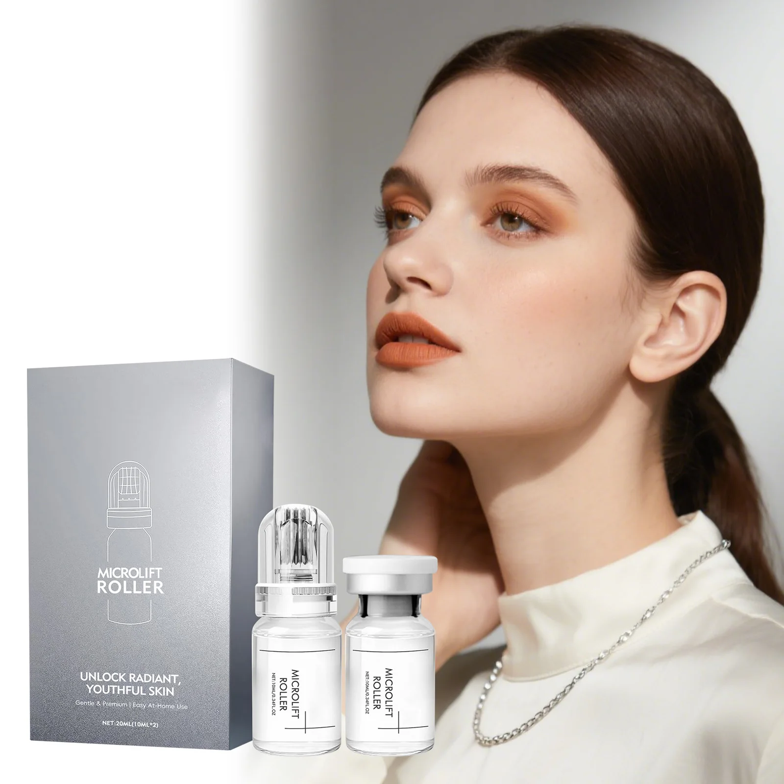 AMZ Rejuvenating Brightening Serum, Care for Facial Skin, Smooth, Rejuvenating, Youthful, Nourishing, Moisturizing and Softening Serum